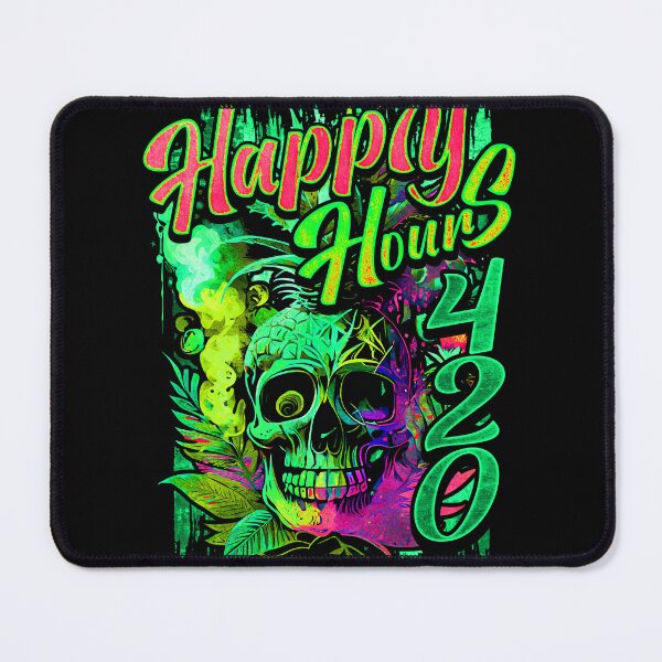 Item preview, Happy Hours 420 Exotic Pineapple Skull designed and sold by MindWave THC.