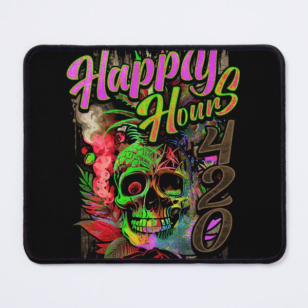 Item preview, Happy Hours 420 Exotic Pineapple Skull designed and sold by MindWave THC.