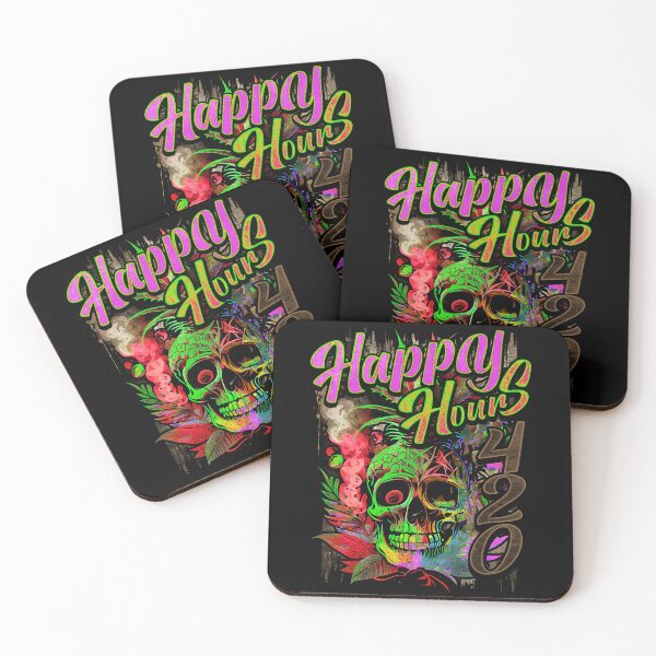Item preview, Happy Hours 420 Exotic Pineapple Skull designed and sold by MindWave THC.