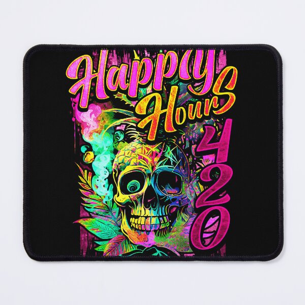 Item preview, Happy Hours 420 Exotic Pineapple Skull designed and sold by MindWave THC.