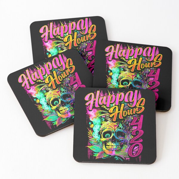 Item preview, Happy Hours 420 Exotic Pineapple Skull designed and sold by MindWave THC.