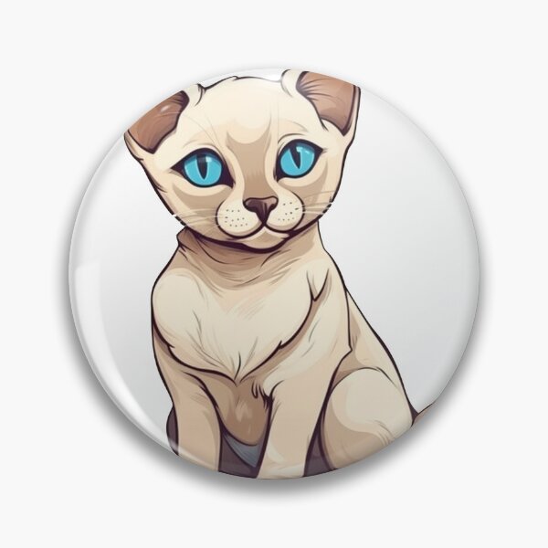 Artikelvorschau, Tonkinese Cat Caricature Design - Funny Feline Artwork for Amusing Pet entworfen und verkauft von DooodleGod.