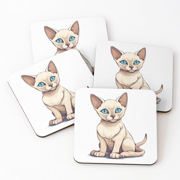 Artikelvorschau, Tonkinese Cat Caricature Design - Funny Feline Artwork for Amusing Pet entworfen und verkauft von DooodleGod.