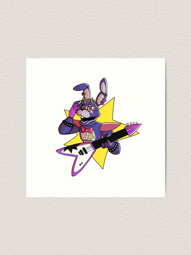 Fnaf Glamrock Bonnie  Sticker for Sale by Barrelisred