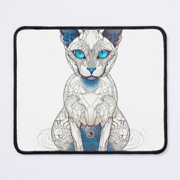 Item preview, Tonkinese Cat Design - Cybernetic Love for Feline Tech designed and sold by DooodleGod.