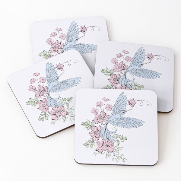 Item preview, Orchids and Hummingbird designed and sold by AmmaShani.