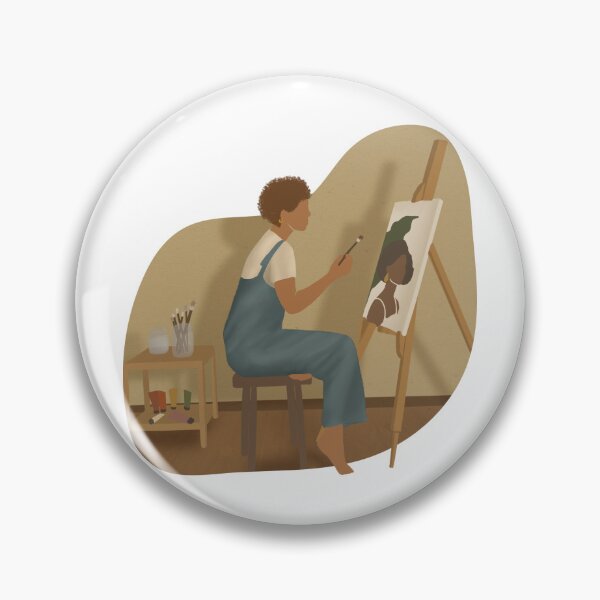 Item preview, Illustration Of A Girl Making Canvas designed and sold by Creativeanus.