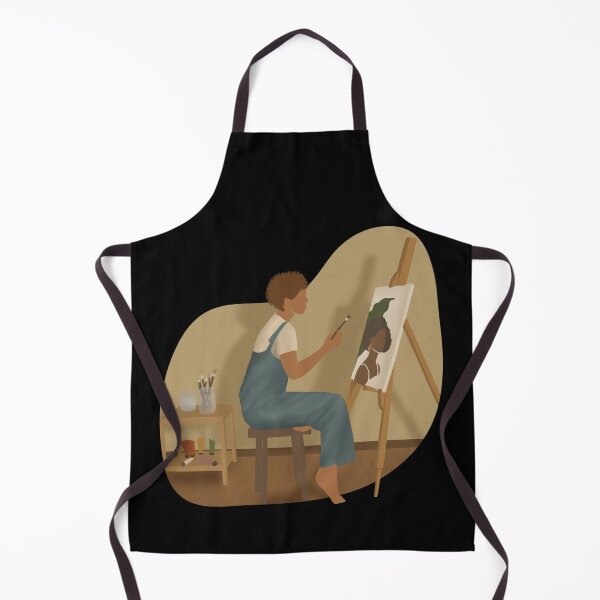 Item preview, Illustration Of A Girl Making Canvas designed and sold by Creativeanus.