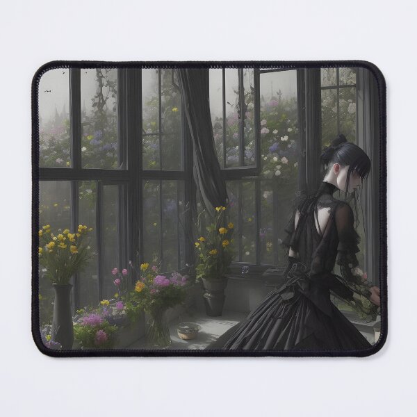 Item preview, Goth Girl in Dark Garden designed and sold by SoccaTamam.