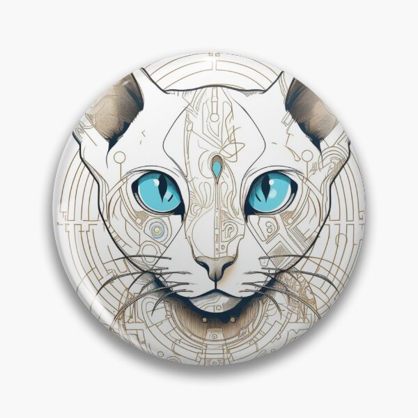 Item preview, TechCats: Futuristic Tonkinese Design - High-Tech Cat Breed File Summary Featuring Advanced Science designed and sold by DooodleGod.