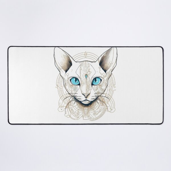 Item preview, TechCats: Futuristic Tonkinese Design - High-Tech Cat Breed File Summary Featuring Advanced Science designed and sold by DooodleGod.