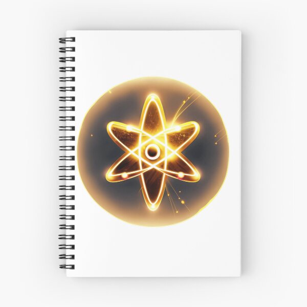 Item preview, Atom Symbol on black background designed and sold by simaso.