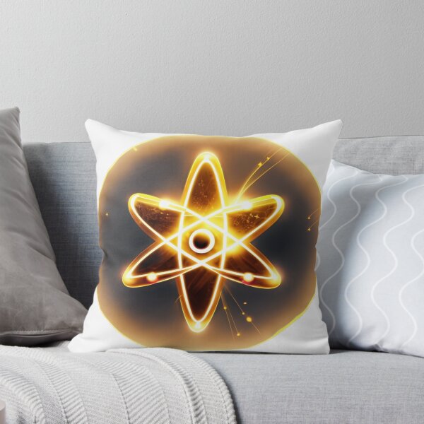 Item preview, Atom Symbol  on black background designed and sold by simaso.