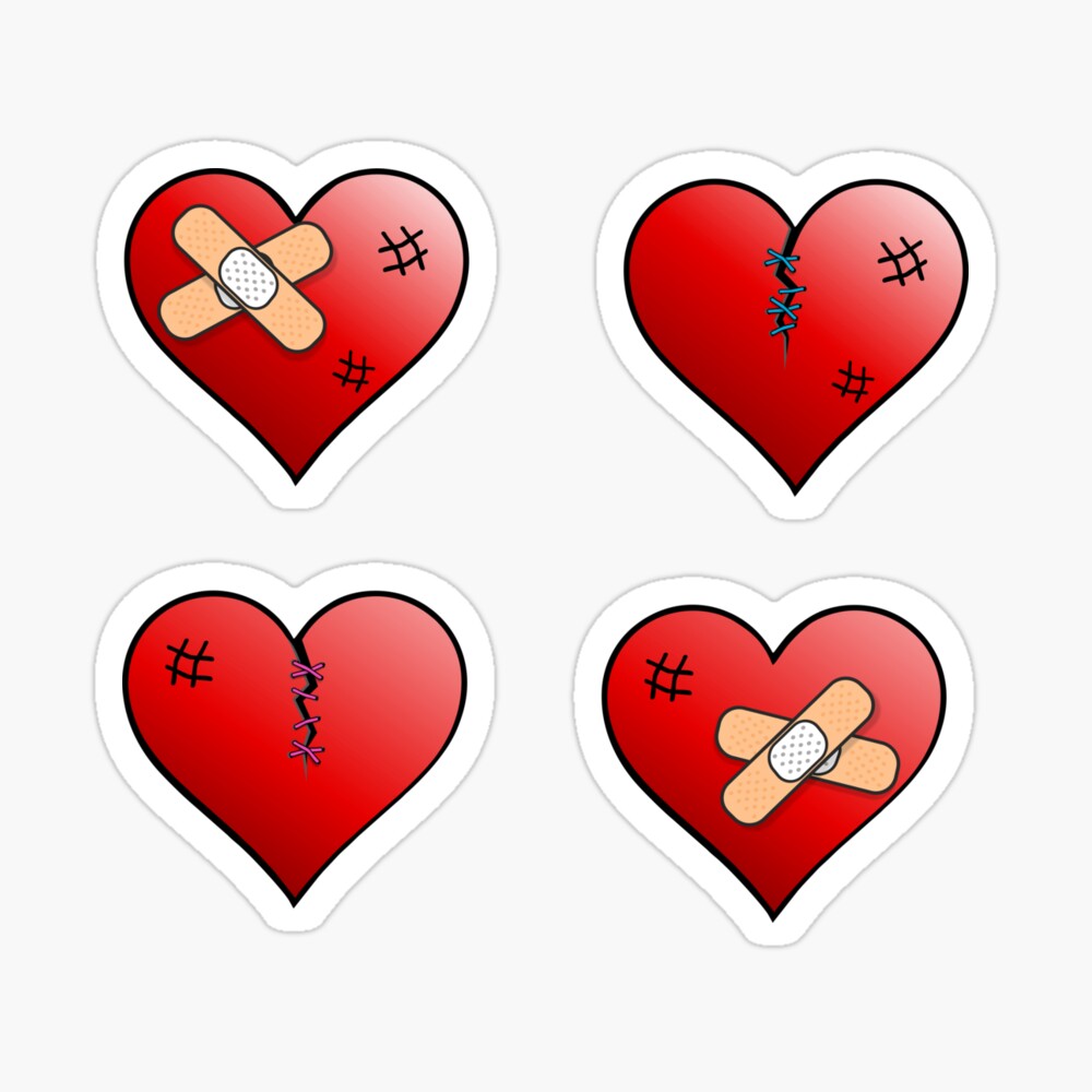 Broken heart PNG Designs for T Shirt & Merch