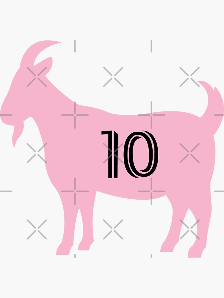 Goal 10 Messi Inter Miami Sticker