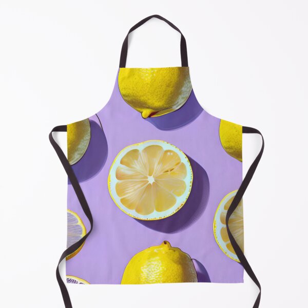 Item preview, Citrus Elegance: Lemons in Harmonious Contrast with a Regal Purple Backdrop designed and sold by OurBarcode.
