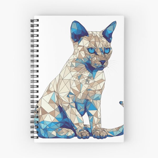 Item preview, Geometric Tonkinese Cat Art: Adorable Design for Feline Lovers and Geometry designed and sold by DooodleGod.