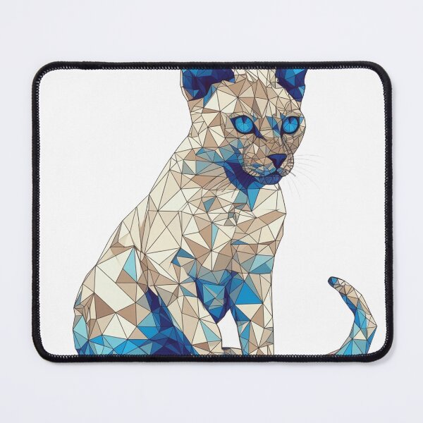 Item preview, Geometric Tonkinese Cat Art: Adorable Design for Feline Lovers and Geometry designed and sold by DooodleGod.