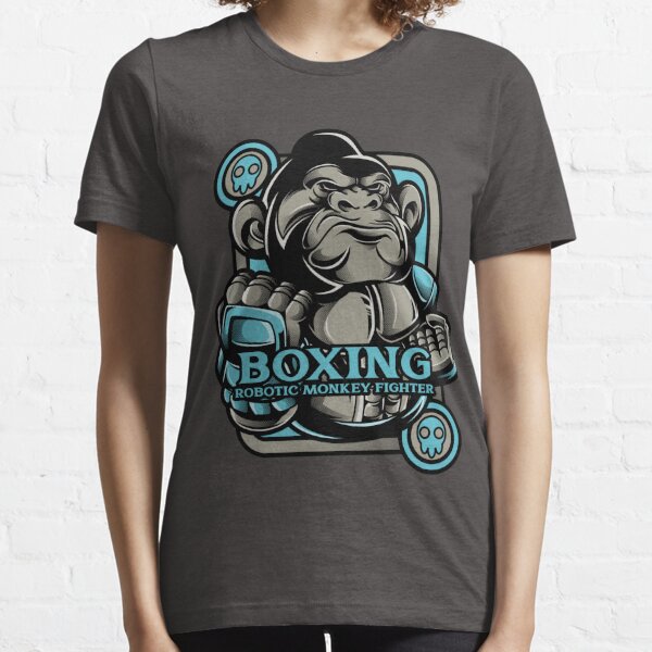 boxer chimp in the ring wearing boxing gloves. tattooed monkey. Gorilla  Sticker for Sale by Toto-Hello