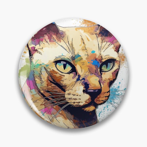 Artikelvorschau, Essenceful Cats: Tonkinese Impressionistic Art capturing feline essence on canvas entworfen und verkauft von DooodleGod.