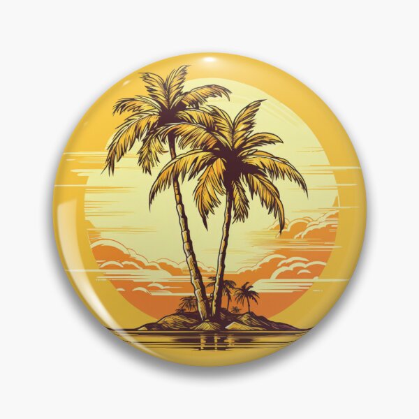 Item preview, Lonely palms on an island, Island Paradise designed and sold by PrintDesignLab.