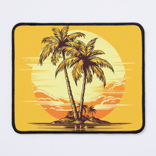 Item preview, Lonely palms on an island, Island Paradise designed and sold by PrintDesignLab.