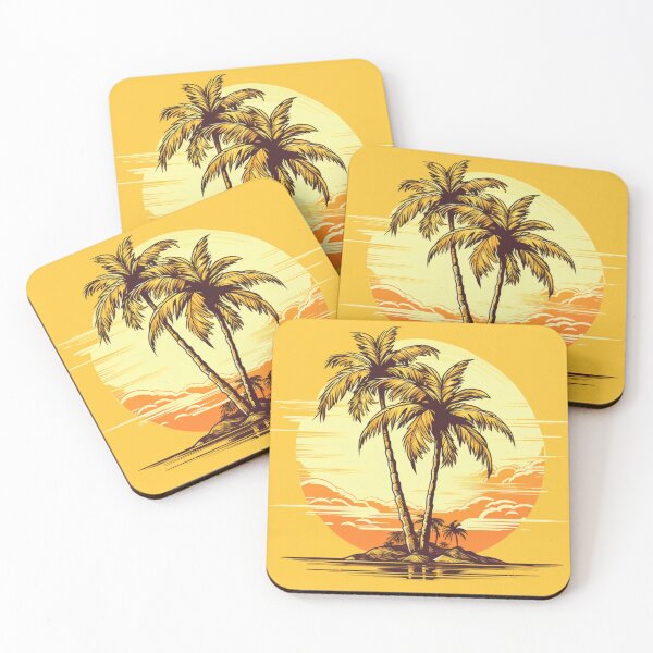 Item preview, Lonely palms on an island, Island Paradise designed and sold by PrintDesignLab.