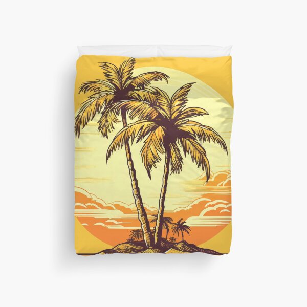 Item preview, Lonely palms on an island, Island Paradise designed and sold by PrintDesignLab.
