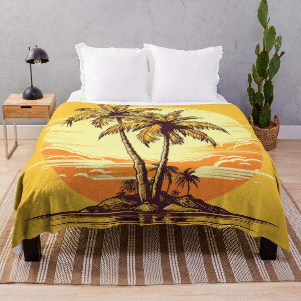 Item preview, Lonely palms on an island, Island Paradise designed and sold by PrintDesignLab.