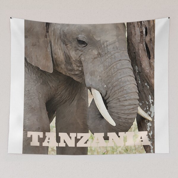 Item preview, Elephant - Tanzania Poster designed and sold by ryanstravels.