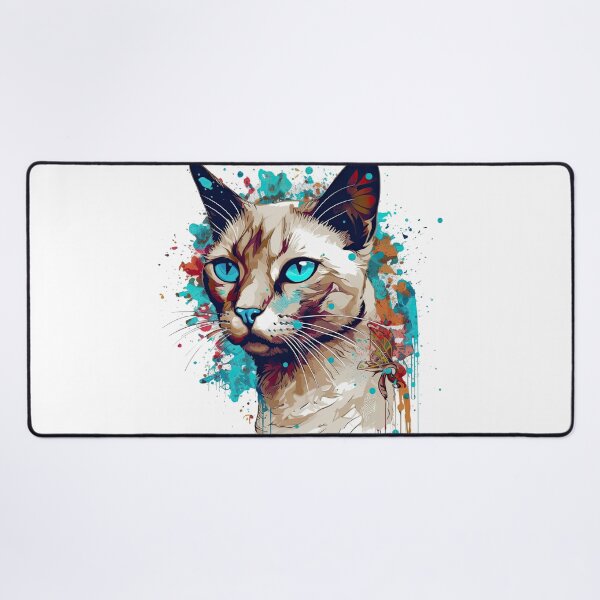 Item preview, Tonkinese Canvas Meowsterpieces: Clever Hybrid Cat Art Combining Mixed Media Techniques designed and sold by DooodleGod.