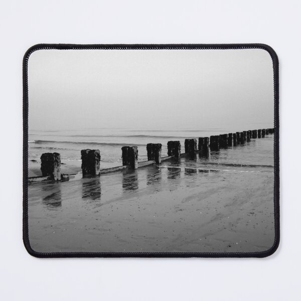 Item preview, Groyne at North beach, Bridlington, monochrome designed and sold by paulboizot.