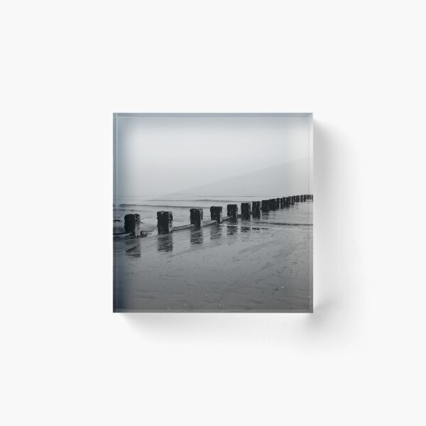 Item preview, Groyne at North beach, Bridlington, monochrome designed and sold by paulboizot.