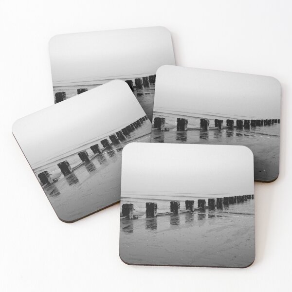 Item preview, Groyne at North beach, Bridlington, monochrome designed and sold by paulboizot.