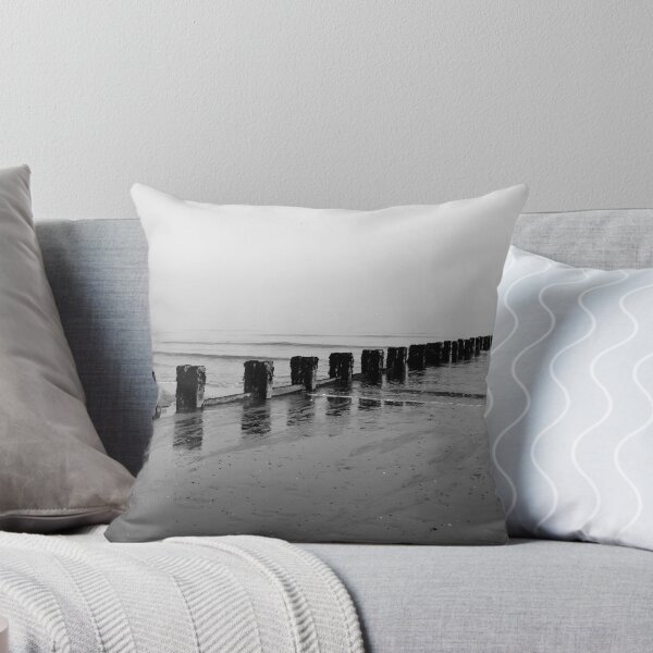 Item preview, Groyne at North beach, Bridlington, monochrome designed and sold by paulboizot.
