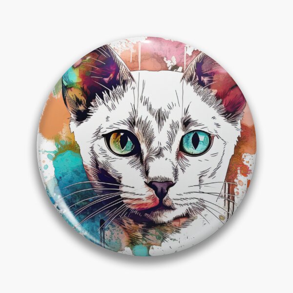 Item preview, Tonkinese Feline Mixed Media Art: Expressive Design Mastery by Tonk Artistry designed and sold by DooodleGod.