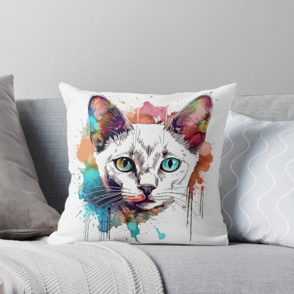 Item preview, Tonkinese Feline Mixed Media Art: Expressive Design Mastery by Tonk Artistry designed and sold by DooodleGod.