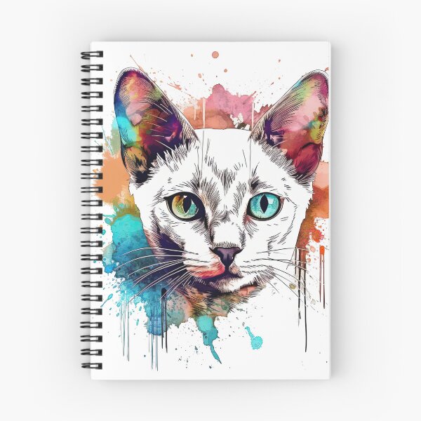 Item preview, Tonkinese Feline Mixed Media Art: Expressive Design Mastery by Tonk Artistry designed and sold by DooodleGod.