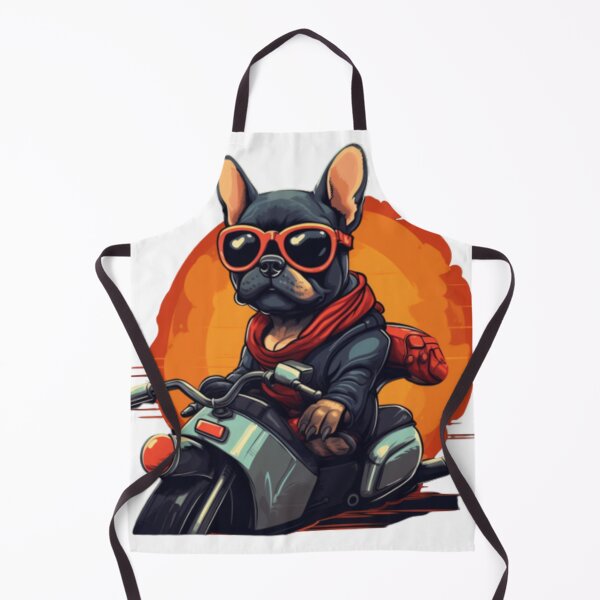 Item preview, Frenchie the Motorcyclist French Bulldog designed and sold by PetsEnough.