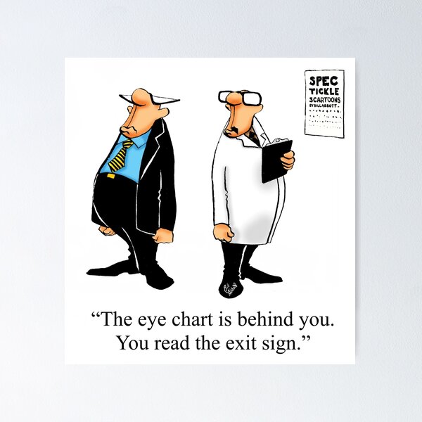 Item preview, Funny Spectickles Optician Eye Test Humor designed and sold by abbottoons.