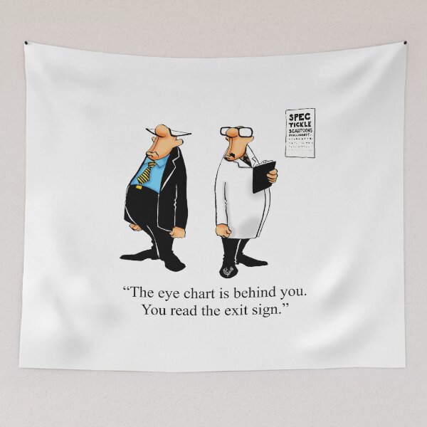 Item preview, Funny Spectickles Optician Eye Test Humor designed and sold by abbottoons.