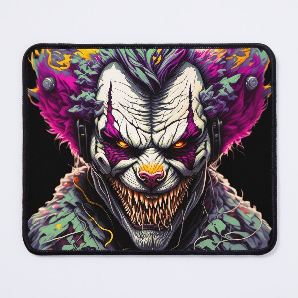 Item preview, creepy clown scary horror art designed and sold by artomazo.