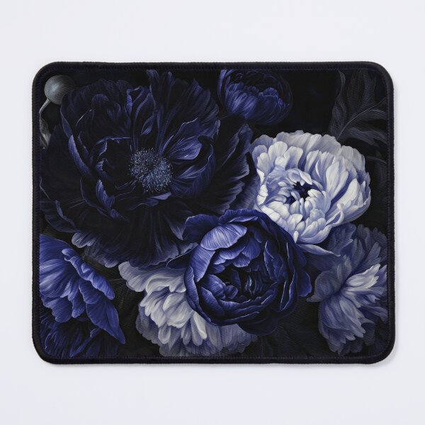 Item preview, Vintage Moody Floral Blue Baroque Botanical Night Garden Nightgarden designed and sold by UtArt.