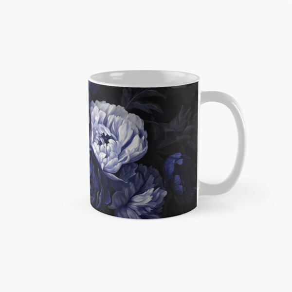 Item preview, Vintage Moody Floral Blue Baroque Botanical Night Garden Nightgarden designed and sold by UtArt.