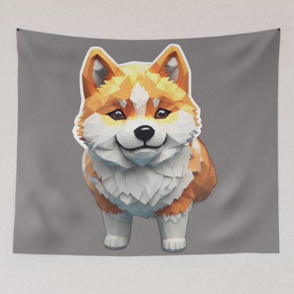 Item preview, Cute Crystal Akita designed and sold by NozAkamE.