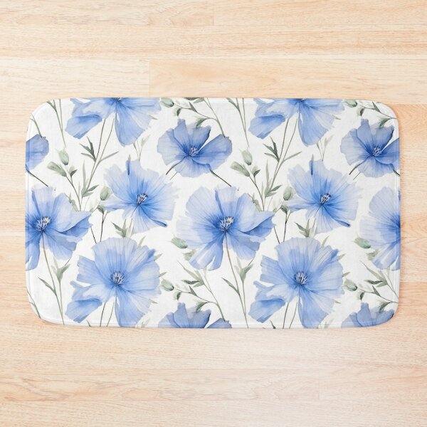 Item preview, Watercolor Wildflower Chicory Flowers Pattern designed and sold by DigitalPatternx.