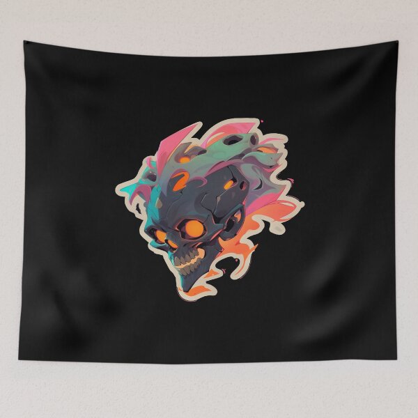 Item preview, Cyperpunk skull  designed and sold by Hasan Habeeb.
