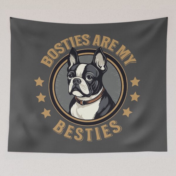 Item preview, Bosties are My Besties - Boston Terrier designed and sold by AntiqueImages.