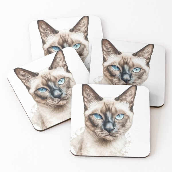 Item preview, Tonkinese Canvas Prints - Realistic Cat Breed Art for Your Cozy Living Room Decor designed and sold by DooodleGod.