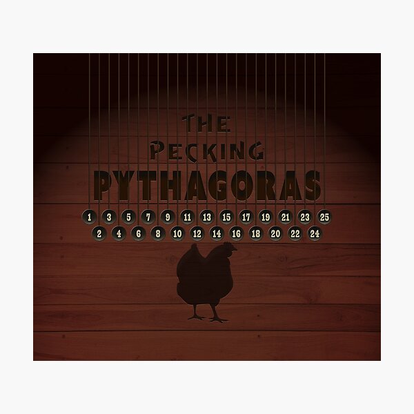 Item preview, The Pecking Pythagoras - Buster Scruggs Inspired designed and sold by Fanarchist.